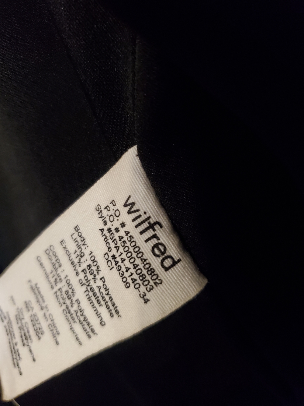 Wilfred Black Vest Fluffy Good Condition Comfy Size Small - Picture 6 of 7